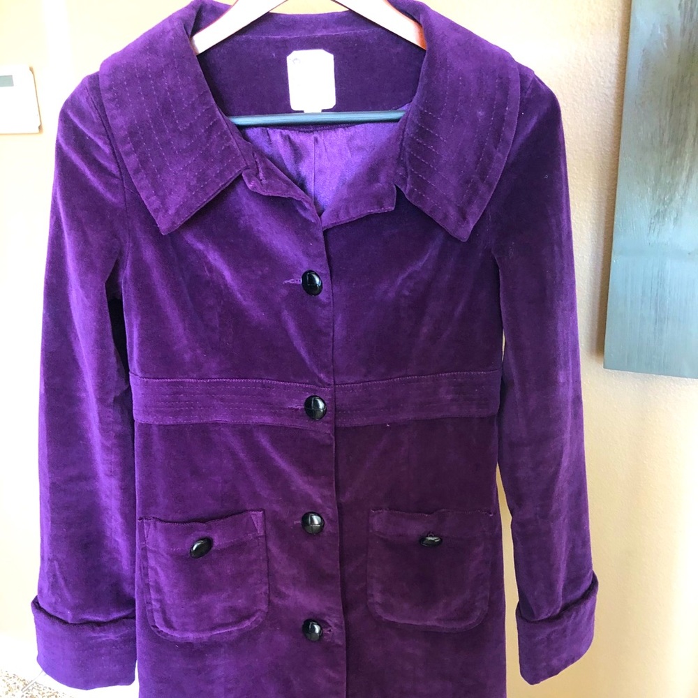 Velvet purple jacket